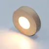 Nueva Base Luminosa Redonda de Madera Maciza Bloqueadora de Luz Antirreflejos LED de Cristal Base Luminosa para Taza de Vidrio de Aromaterapia