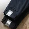 Pantalones Sueltos de Cintura Alta Novedad Otoño e Invierno 2024 Mezcla de Algodón Tens Elásticos para Hombre Pantalones Rectos Casuales de Negocios