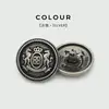 Botones Metálicos de Alto Nivel Estilo Británico Doble Corona de Leones para Abrigos, Botones de Traje, Botones Versátiles para Chaquetas, Botones de Uniforme