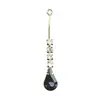 Nuevo Colgante Irregular de Perlas de Mijo Circonita Forma de Gota de Agua Redondo Accesorios de Joyería Largo Colgante de Gota de Agua Borla Joyería