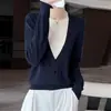Suéter de Punto Suelto para Mujer 2026 Otoño/Invierno Nuevo, Lana Fina, Cuello Redondo, Diseño de Bloques de Color, Aspecto de Dos Piezas