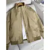 Chaqueta de trabajo corta de corte y costura Cleanfit con cuello alto para hombre, cortavientos de marca de alta gama a prueba de viento, agua y polvo para otoño
