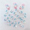 Accesorios de Arte para Uñas de Dibujos Animados Cabeza de Gato helloKitty Piel Negra Hello Kitty Kt Sanrio Mini Resina Accesorios de Penetración de Hielo