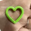 Accesorios con Forma de Corazón de Aleación de Zinc para Bolsos, Colgantes de Pompón, Anillas de Resorte de Corazón Rojo, Broches Giratorios con Forma de Corazón