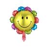 Decoración de cumpleaños para niños girasol Sol Dorado Sonriente girasol globo de aluminio cumpleaños de bebé bola de dibujos animados al por mayor