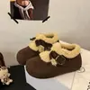 Plataforma Mais Vendida Birkenstock Retrô Botas de Neve com Solado Grosso Femininas 2026 Chegada Nova de Inverno Sapatos de Algodão Quentes Espessados com Veludo