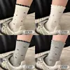 Calcetines Inflados con Lazo Floral para Mujer Estilo Verano Delgado Ins de Moda Lindos Calcetines de Encaje hasta la Mitad del Tobillo Calcetines Suaves Versátiles