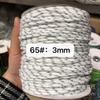 Familia Miu con 3 mm color 108 color punto de salto núcleo de poliéster envuelto en cuerda redonda cuerda para ropa sombrero cuerda para pantalones (longitud ilimitada)