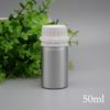 100ml tapa pulida antirrobo botella de aluminio 50ml aceite esencial cosméticos de alta calidad subempaque botella pequeña de aluminio mate franqueo especial