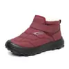 Botas de Inverno Femininas Novas Versáteis Moda Antiderrapantes de Algodão Bico Redondo Sola Grossa Sapatos Femininos Transfronteiriços Botas de Neve Forradas com Lã