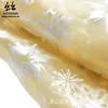 Fornecedores de organza com estampagem prateada atacado seda brilhante fio de vidro douramento tecido de saco de organza