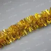 2 m Seda de Burbujas Lana Teñida de Rubia Estilo Nuevo Decoración para Celebración Navideña de Bodas Fiesta Festiva Suministros Tira de Color Flor