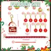 Decoración Navideña Colgante de Árbol de Navidad Colgante de Letra Cadena de Cuentas Tema Navideño Fiesta Decoración DIY Suministros