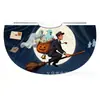 Capa Morada de Halloween Hecha a Medida de Fábrica con Diseños Impresos de Calabaza y Fantasma, Capa Infantil con Tela de Araña para Atar