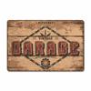 Uau Placa de Licença de Folha de Flandres Personalizada Design Personalizado Artesanato de Metal Criativo para Pendurar na Parede Sala de Estar Bar Fábrica de Pintura em Folha de Flandres