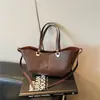 Bolso de Mujer de Nuevo Estilo para Comercio Exterior Transfronterizo, Gran Capacidad, Bolso Tote de Moda Retro, Bolso de Hombro Sencillo y Versátil para el Día a Día