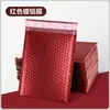 Bolsas de Burbujas con Recubrimiento de Aluminio Color Rojo Vino, Resistentes a Golpes y Presión, Bolsas de Película de Burbujas Espesadas de Tamaño Pequeño para Empaque y Anticolisión
