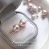 Pendientes de Plata Pura S999 Rosa Flor de Cerezo Perla Pendientes de Lujo de Nicho Gama Alta 2026 Nuevo Estilo Pinzas para Orejas y Accesorios para Orejas
