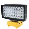 Lámpara LED de trabajo de 36 cuentas, foco con salida USB, compatible con batería de litio Dewei 18-20 V DCB200.