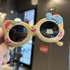 Gatito Gato de la Suerte Gafas de Sol Polarizadas para Niños Dibujos Animados Silicona Gafas de Sol para Bebé Forma Cóncava para Fotos Gafas de Viaje Lindas