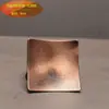 Juego de Posavasos Hechos a Mano de Aleación Posavasos para Taza de Té Bandeja de Té Hoja de Loto Ébano Posavasos de Té Creativo Accesorios para Juego de Té