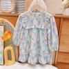 Blusas con Volantes y Mangas Cortas tipo Mariposa para Niñas, Camisas tipo Muñeca estilo Cárdigan, Camisas de Manga Larga estilo Princesa para Bebés y Niños Pequeños para Primavera y Otoño