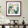 Nova pintura decorativa em estilo chinês Estilo chinês Nove peixes Imagem Sala de estar Entrada Sala de chá Pintura suspensa Decoração de casa em estilo chinês Pintura de parede de madeira maciça macia
