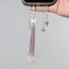 Nuevo Colgante de Borla con Cuentas de Mariposa y Delfín Estilo Chino, Moderno y Versátil para el Viaje Diario, Cadena para Teléfono Única y Creativa