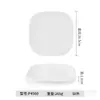 Plato de melamina restaurante comercial plástico plato de comida rápida porcelana cuadrado plato de arroz cubierto especial para restaurante vajilla para platos fríos