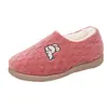 Zapatos de Algodón para Ancianos Estilo Nuevo Invierno 2026 Antideslizantes Cálidos Felpa Masaje Zapatos Perezosos Diarios Casuales Tacón Plano Zapatos para Mujer