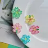 Accesorios de Resina con Margaritas Degradadas Pegamento Blanco DIY Diadema Accesorios para el Cabello Funda para Teléfono Móvil Imán para Refrigerador Parche de Belleza
