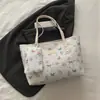 2026 Versão Coreana Floral Borboleta Grande Capacidade para o Trabalho Primavera Nova Moda Tendência Bolsa Tote de Ombro