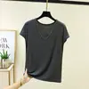 Nueva Camiseta sin Mangas de Cuello en V de Modal para Mujer, Estilo Delgado de Verano, Tallas Grandes, Corte Ajustado, Color Sólido, Adecuada para Usar en Capas o Sola