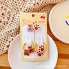 Diadema de flores acrílicas de color jalea con banda de goma de dibujos animados lindos para niños de estilo coreano, diadema para bebé pequeña y fresca, adorno para la cabeza de moda