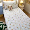 Funda Especial para Cama de Residencia Estudiantil Pieza Única 100% Algodón Protector de Cama Colchón de Algodón Puro Juego de Tres Piezas para Cama Individual de Residencia