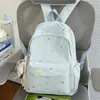 Mochila Doce e Estilosa para Ensino Fundamental, Mochila Bordada Fresca com Estrelas e Lua, Bolsa Escolar Casual para Estudantes e Passeios