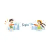 Pegatinas Faciales para el Festival Songkran, Pistola de Agua, Pegatinas de Tatuaje con Dibujos Infantiles, Impermeables y de Larga Duración, Hada Dibujo Animado, Maquillaje para Rostro de Niña para Citas