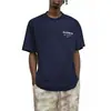 Tamanho Europeu Transfronteiriço Masculino e Feminino Casual Nova Estampa Camiseta Primavera e Outono Estampada Gola Redonda Mesmo Estilo Solta 25 Tops com Letras Curtas