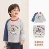 Ropa Infantil Panda Kaka Camiseta de Manga Larga 100% Algodón para Niños Ropa de Otoño para Niños Tops de Otoño para Niñas Ropa de Primavera y Otoño para Bebés