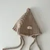 Chapéus de Elfo de Lã Tricotados Grossos Personalizados para Meninos e Meninas no Outono e Inverno Chapéus Pontudos Quentes com Proteção de Orelha para Crianças Tendência