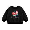 Moletom Infantil Feminino Wuri Bub Estampado Digitalmente Outono Estilo Ocidental Fofo Gola Canelada Solto Casual