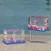 Botella de Deriva de Dibujos Animados Mini Pequeña Rectangular Gota de Aceite Flotante Acrílico Transparente Juguete para Niños Regalo de Cumpleaños