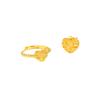 Tienda de oro con anillo, pulsera, colgante, pendiente y collar para mujer de la serie Love Sugar, de seda dorada real bañada en oro brillante de 24 quilates.