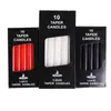 Venda por atacado de velas coloridas para iluminação doméstica velas comuns velas de casamento romântico de haste longa velas de emergência