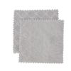 Paño de Limpieza Grueso de Doble Cara con Hilo Plateado en Relieve de Terciopelo Coral para Cocina, Lavado de Platos y Fregado de Ollas, No Absorbente de Aceite