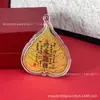 Pegatina de Teléfono de Oro Puro 999 con Hoja de la Fortuna, Contiene 2 Miligramos de Oro, Colgante de Pegatina de Oro para la Buena Suerte y la Prosperidad