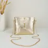 Bolso de Hombro Brillante Tejido Nuevo 2026 para Mujer, Bolso Cruzado Versátil de Moda de Verano, Bolso Cubo de Lujo Ligero, Mayoreo