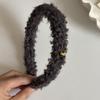 Aro de Cabelo Pequeno em Liga Enrolada com Coração Faixa de Cabelo de Pelúcia de Cordeiro Outono e Inverno Grampos de Cabelo com Temperamento Pressionados para Cabelo Versátil para Sair Acessórios de Cabelo