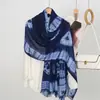 Nuevo producto popular de comercio exterior transfronterizo: Bufanda larga de rayón tie-dye de moda y versátil para mujer, chal malayo suave y transpirable