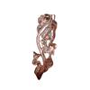 Zhen Rong deseo Más Vendido Anillo de Diamantes Hoja Vid Flor de la Suerte Europa y América Chapado en Oro Rosa de 14k Joyería de Mano de Flor